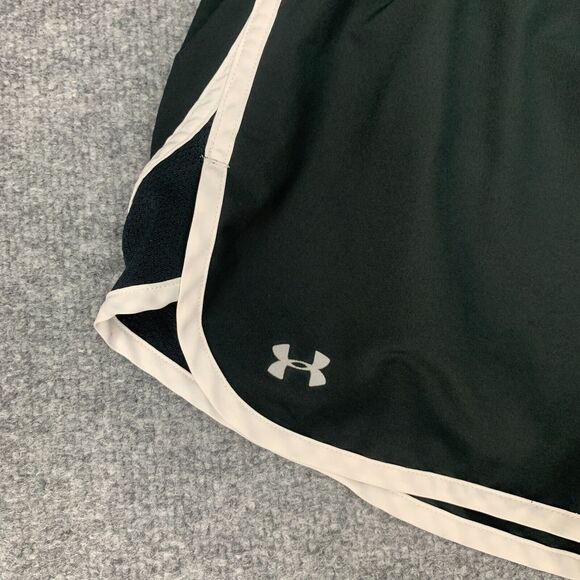 Under Armour Running Shorts Womens S HeatGear Inner Lining Stretch Semi Fitted - Picture 3 of 11